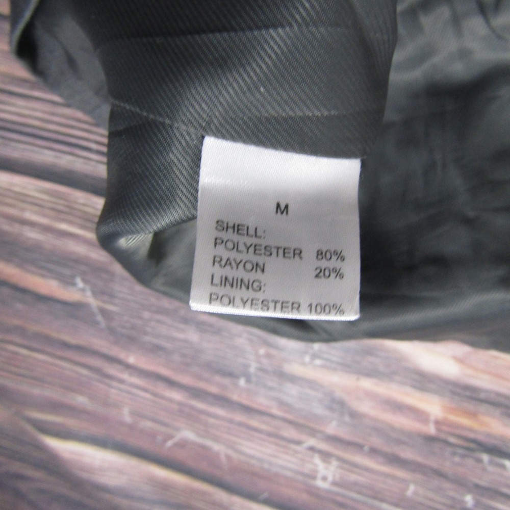 RUTH & BOAZ Vest Mens Medium Gray Dress Suit Waistcoat 4 Button Adjustable Back - Picture 3 of 6